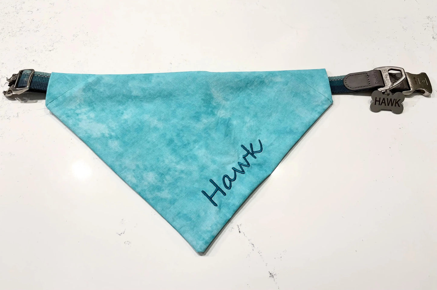 Custom Embroidered Dog Bandana | Personalized Over Collar Pet Accessory